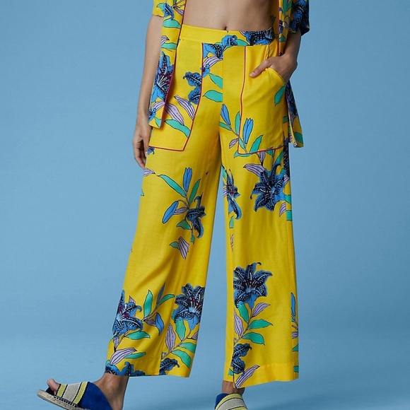 DVF Wide Leg Cropped Pant - Picture 2 of 5